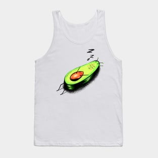 Funny Happy Sleepy Avocado Alien - Proste Keto Diet - Keto Mama - Low Carb Tank Top